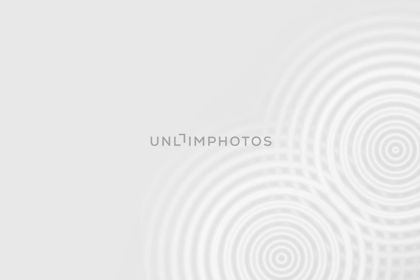 Abstract white rings sound oscillating, circle spin soft background