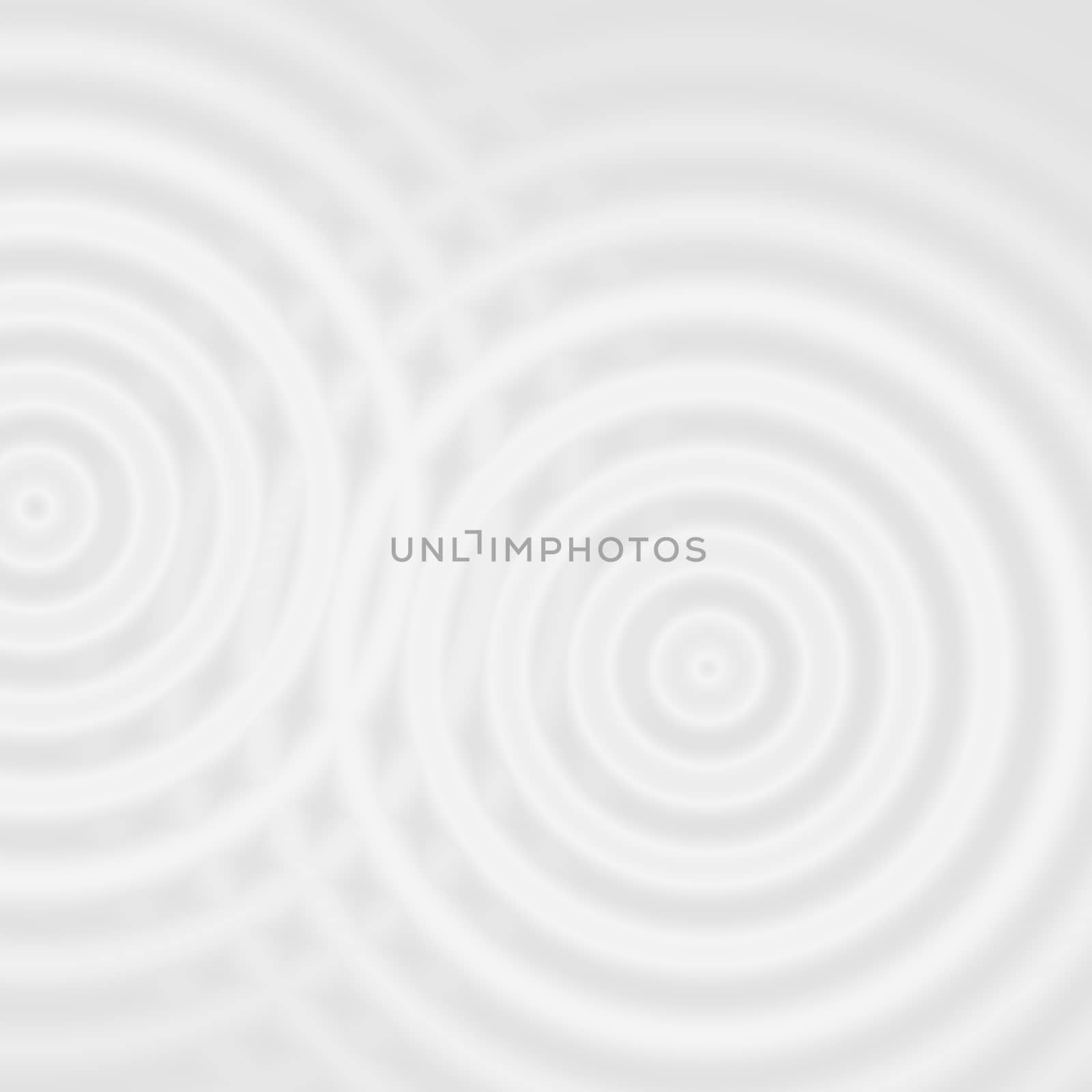 Abstract white rings sound oscillating, circle spin soft background