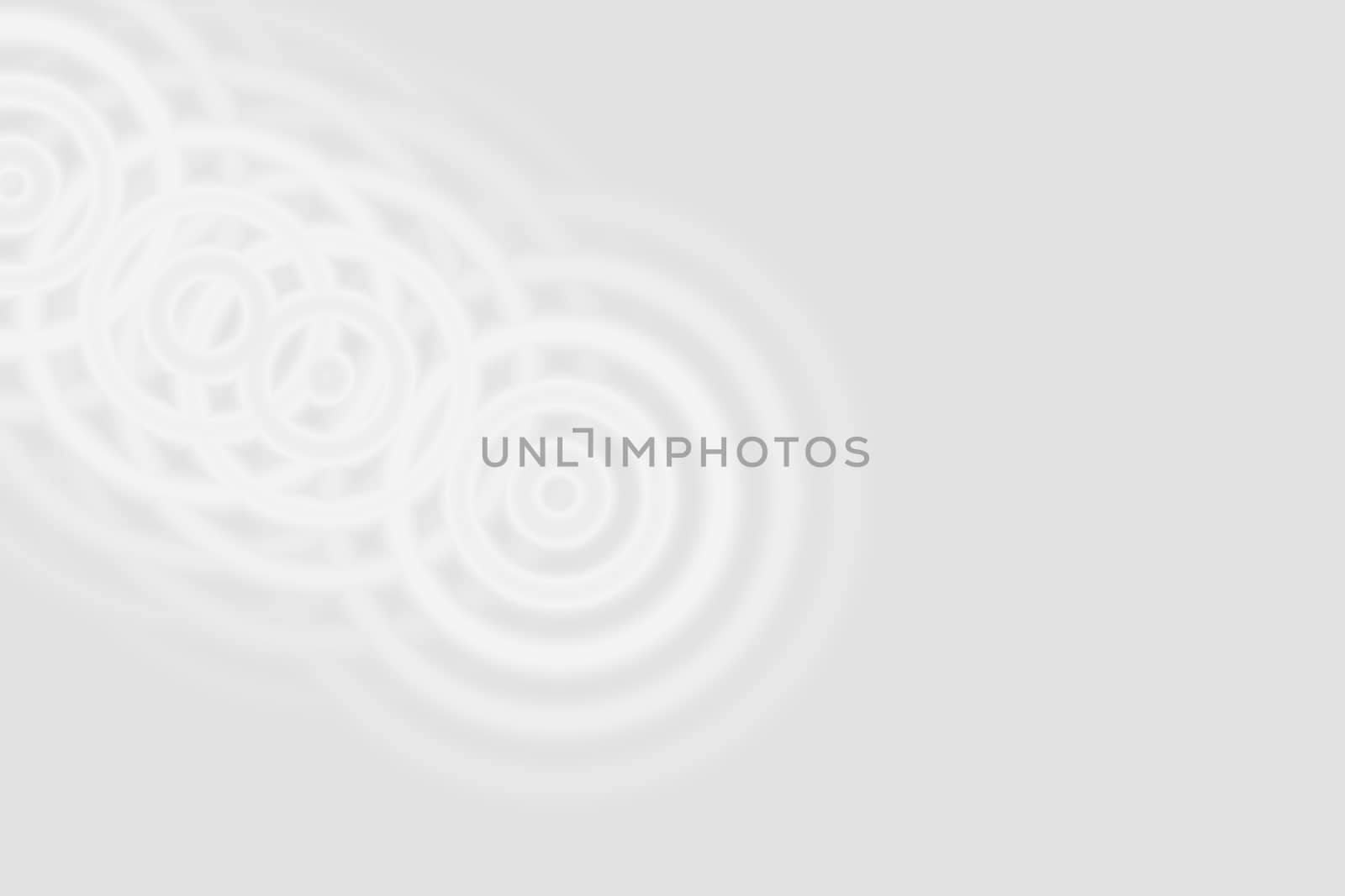 Abstract white rings sound oscillating, circle spin soft background