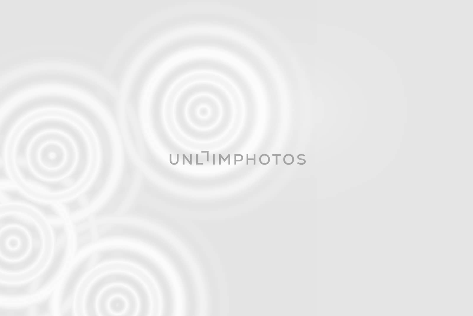 Abstract white rings sound oscillating, circle spin soft background