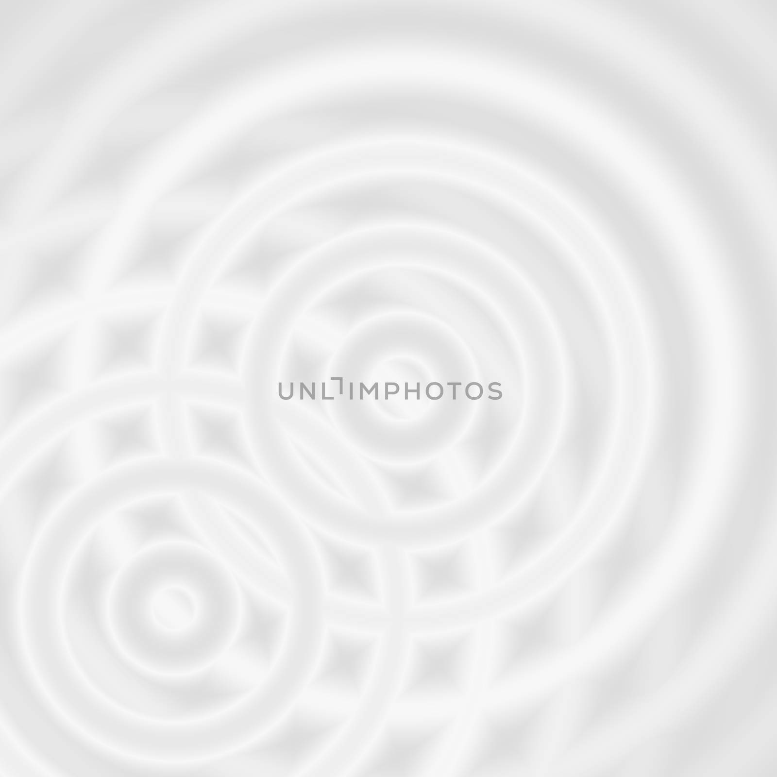 Abstract white rings sound oscillating, circle spin soft background