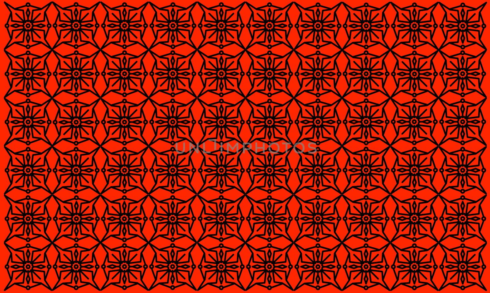 Artistic Pattern Design on Red Background. Vintage Indian Mandala Design. Background, template, web design, frame, business report.