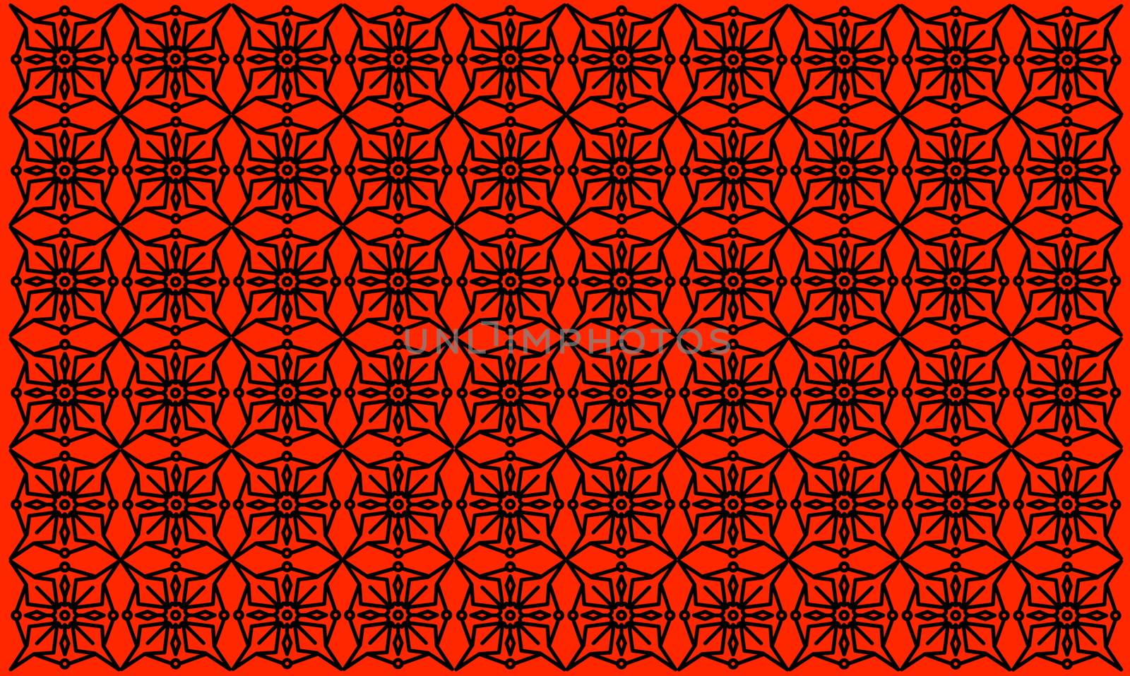 Artistic Pattern Design on Red Background. Vintage Indian Mandala Design. Background, template, web design, frame, business report.