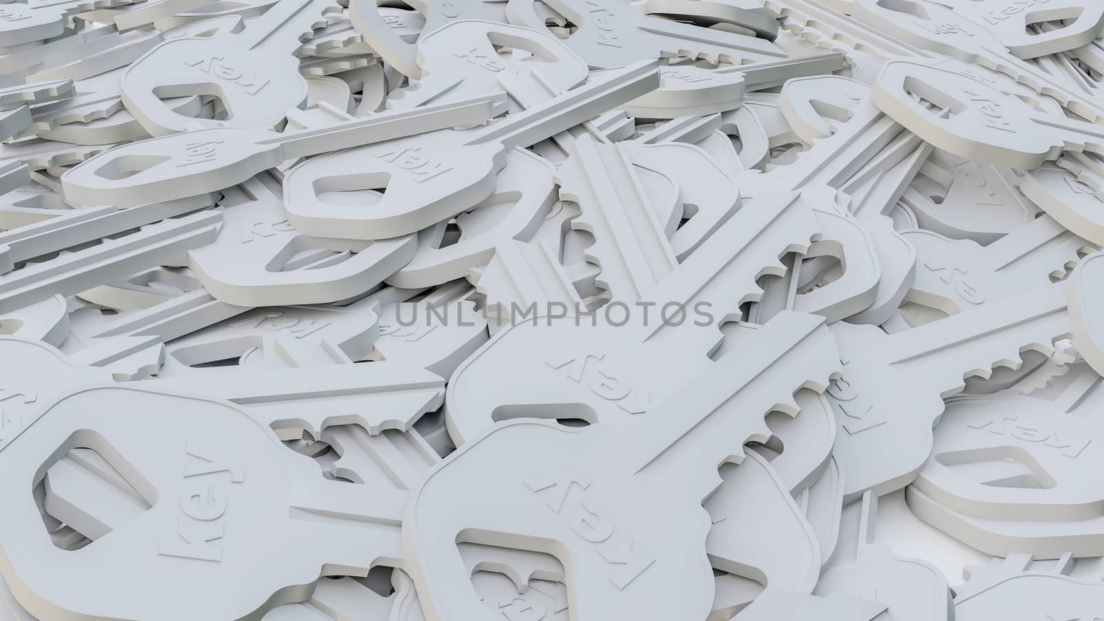 Abstract background of white keys by cherezoff