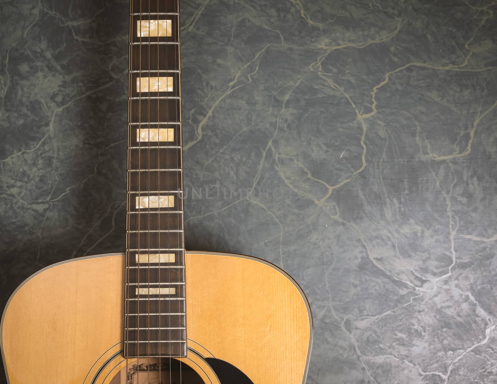 acoustic guitar concept from above by Robertobinetti70