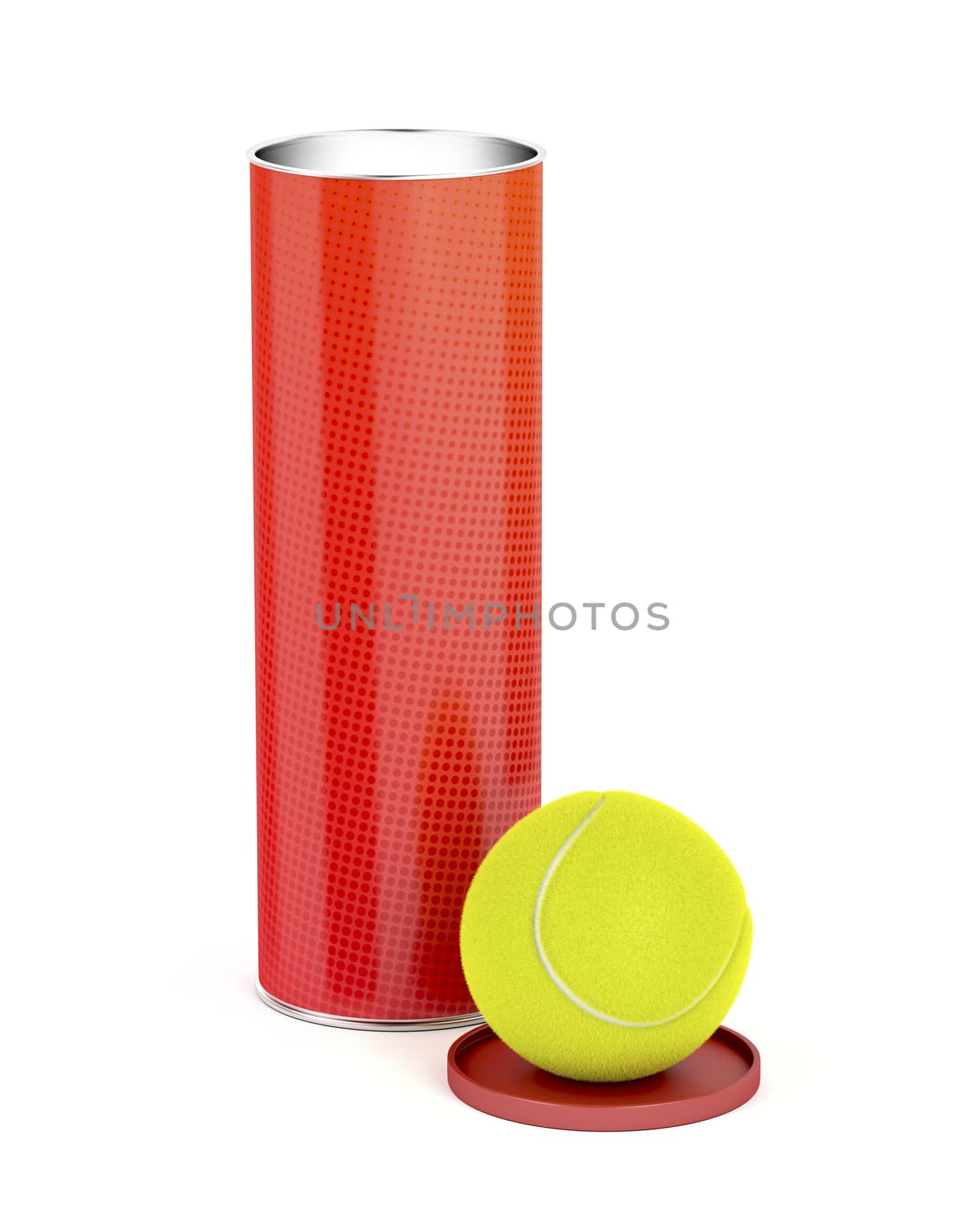 Can with tennis balls by magraphics