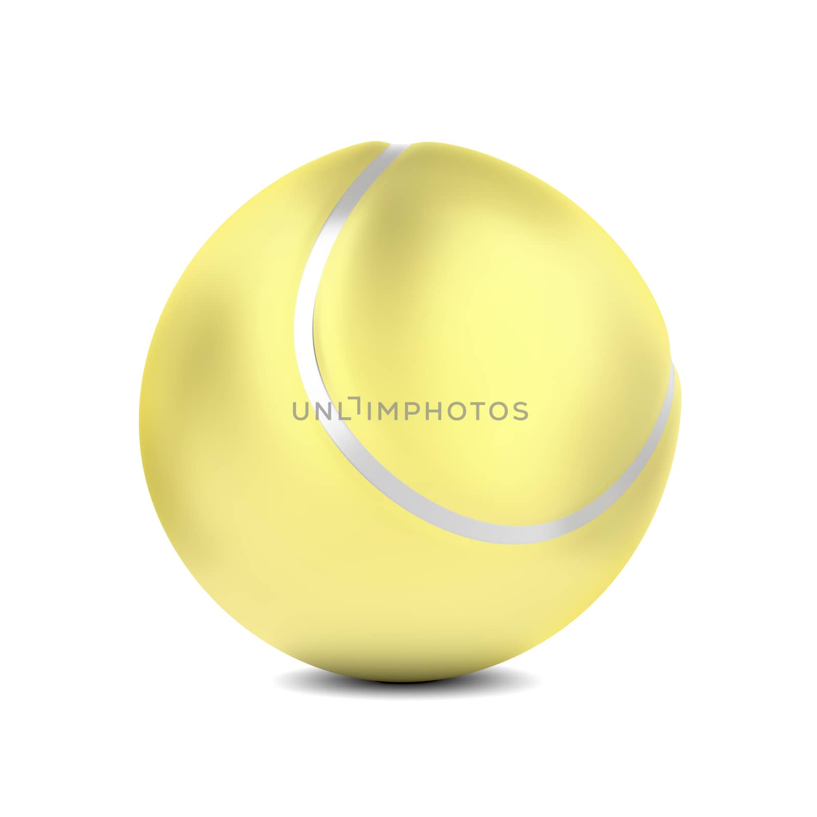 Golden tennis ball by magraphics