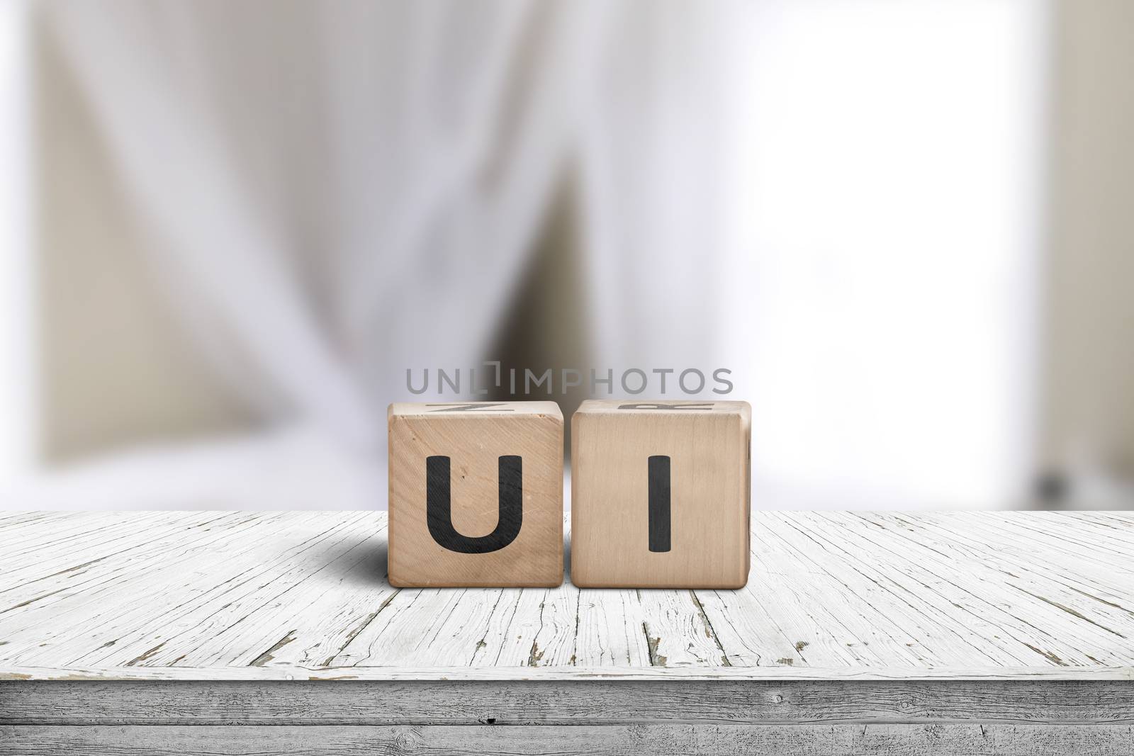 UI development sign on a desk in a room by Sportactive