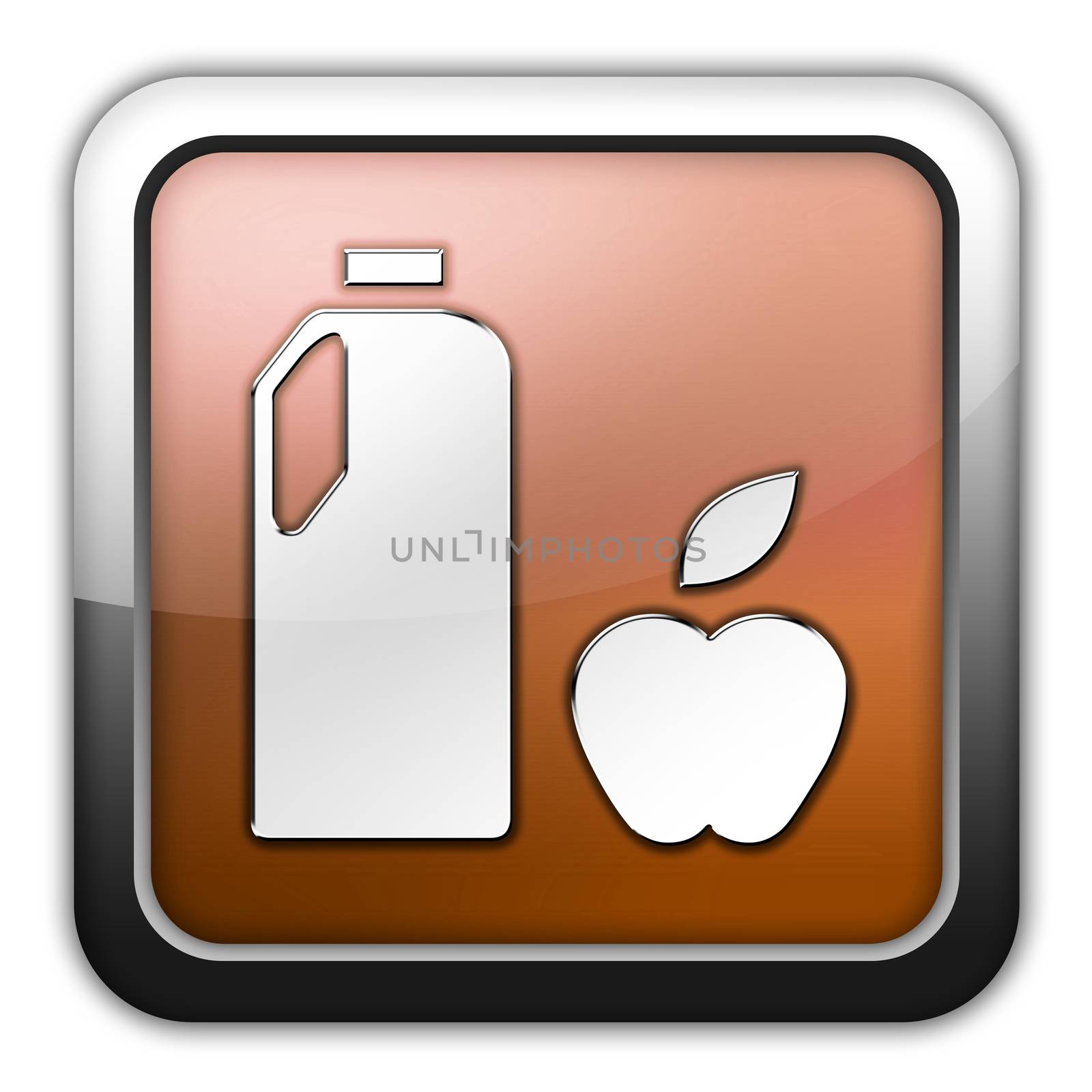 Icon, Button, Pictogram with Groceries symbol
