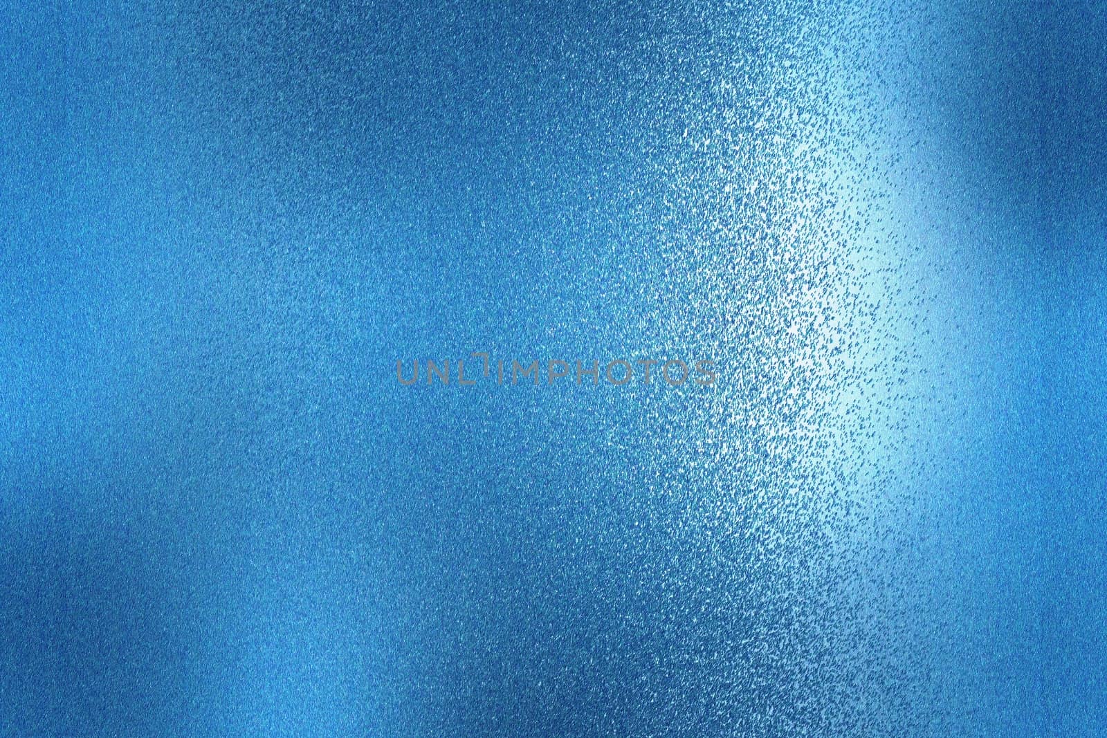 Texture of blue brushed metallic plate, abstract background