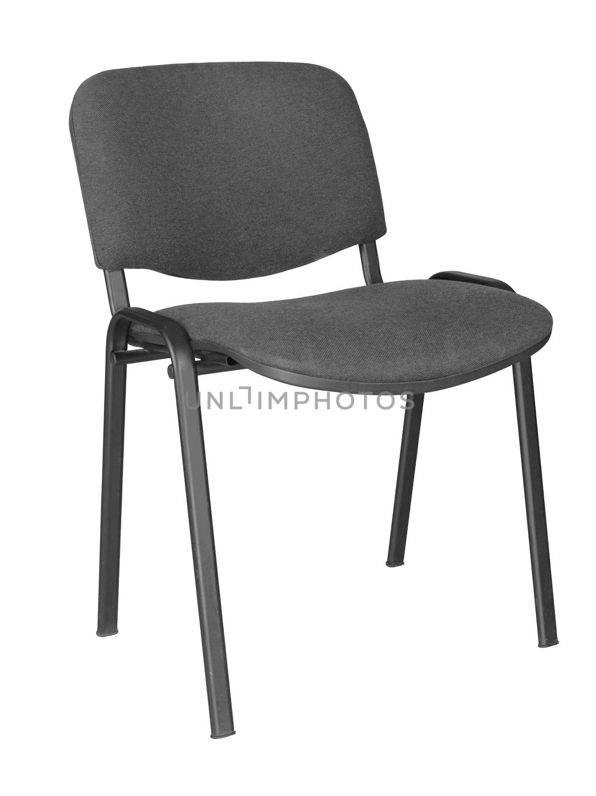 black office chair isolated on white 