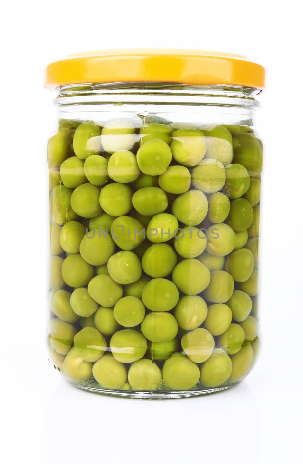 peas in a glass jar by pioneer111