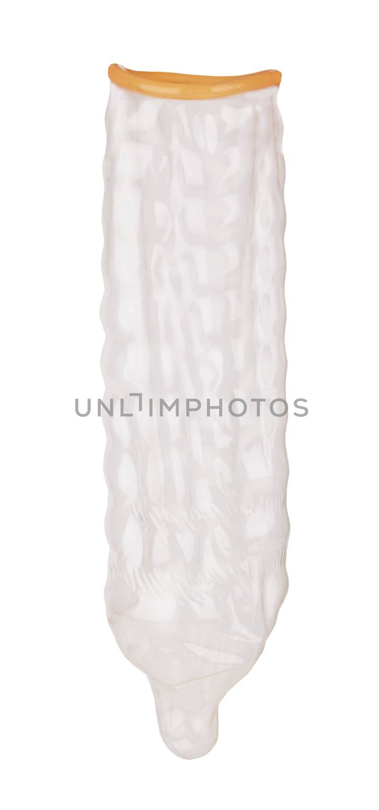 condom isolated on a white 