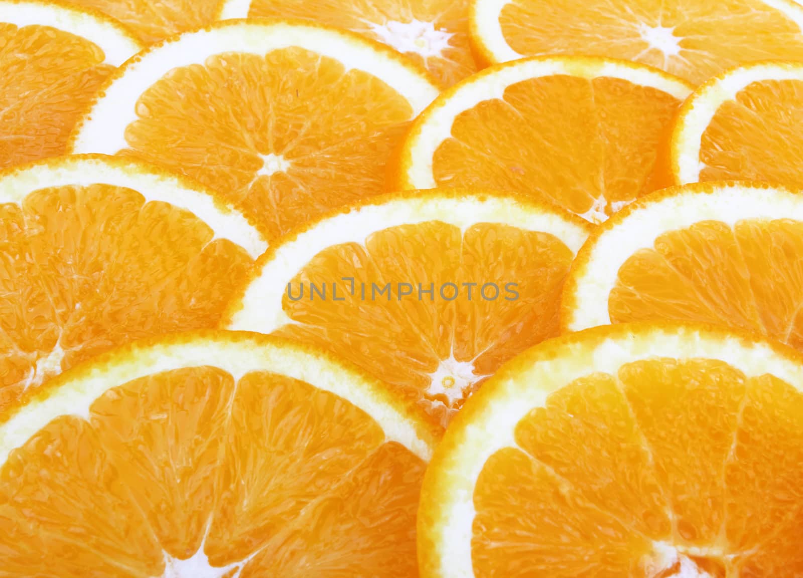 tasty fresh orange slices as a background 