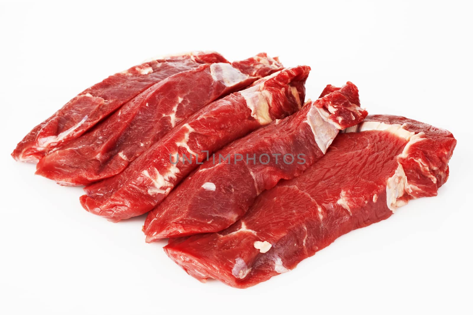 the pieces of raw fillet steaks by pioneer111