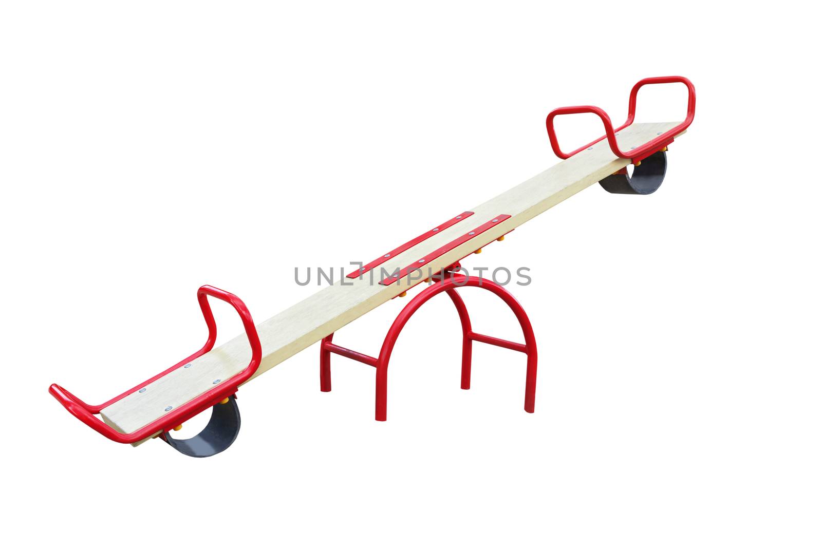 Illustration of isolated see saw on white background 