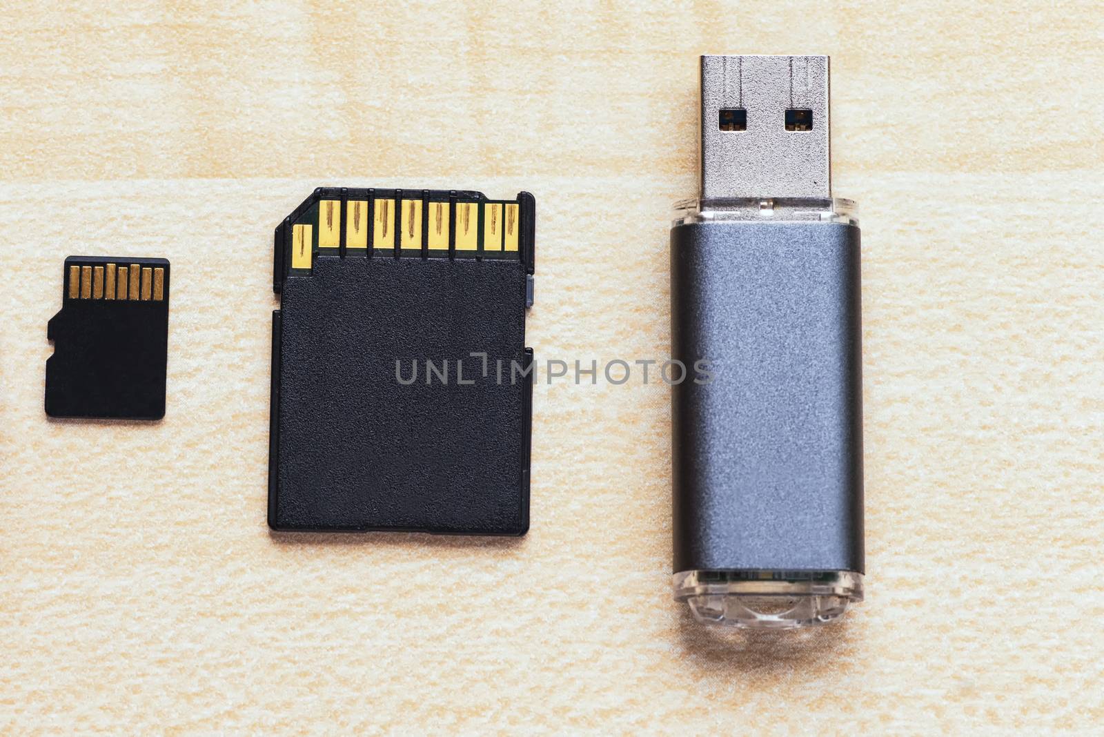 Transfer or backup data. Set of equipment for storage information .The devices for store data flash drive, sd card and micro sd card.