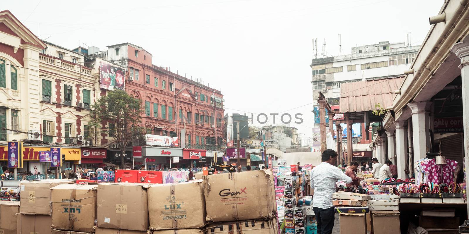 New Market, Kolkata, December 2, 2018: The Sir Hogg Market also called New Market is a market in Kolkata situated on Lindsay Street at Free School Street (Mirza Ghalib Street). by sudiptabhowmick