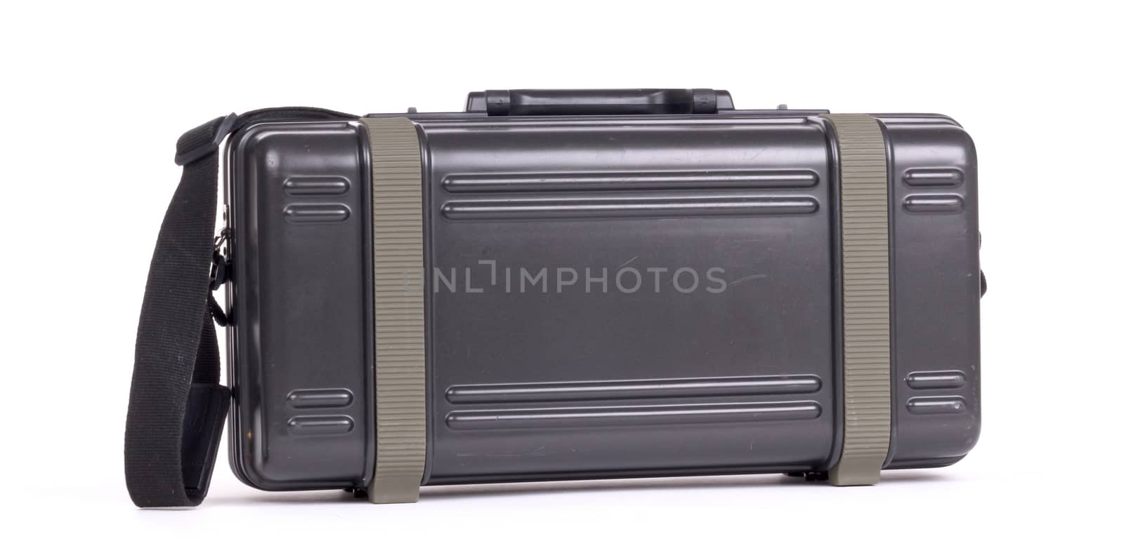 Vintage camera hardcase, isolated by michaklootwijk