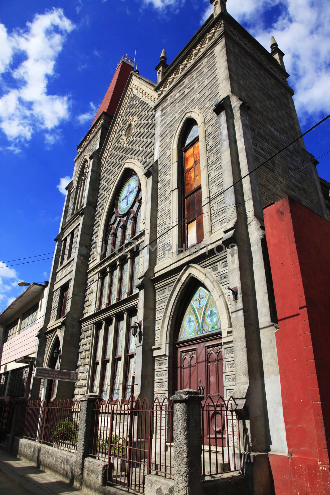 Front View Of First Presbyterian Reformed Church in Havana, Cuba