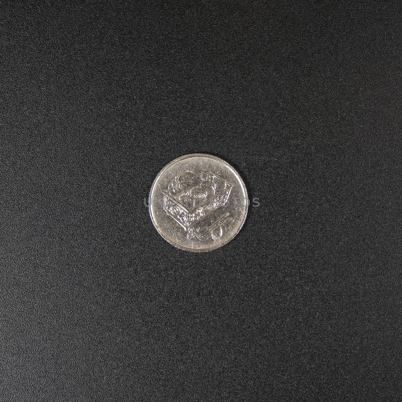 A 20 Sen coin of Malaysian Ringgit