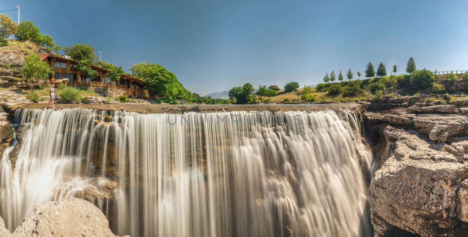 Panoramic View of Niagara Falls on the Cievna river in Montenegro