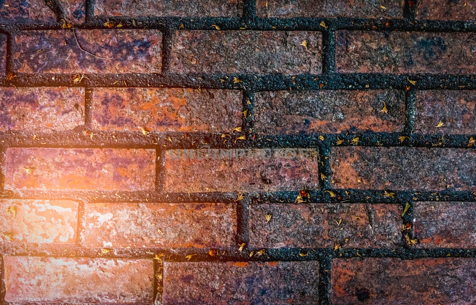 Old brick walls, brown background texture