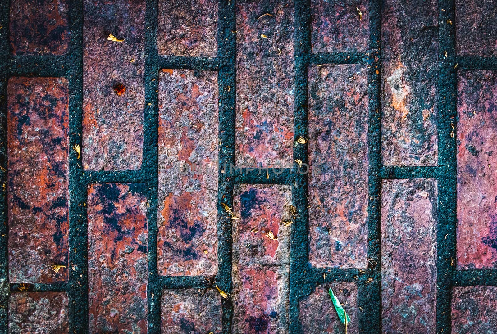 Old brick walls, brown background texture