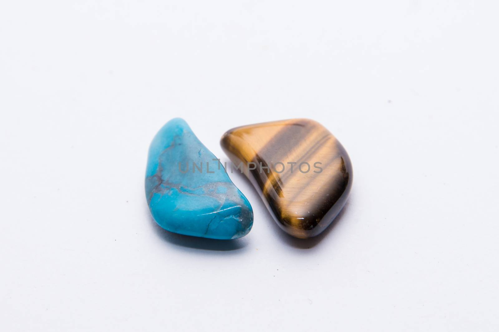 Blue and brown gemstone gem jewel mineral precious shiny by MXW_Stock