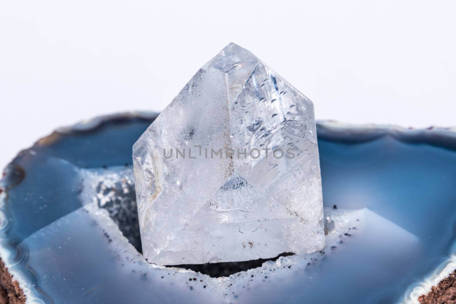 White clear crystal diamond gemstone gem jewel mineral precious  by MXW_Stock