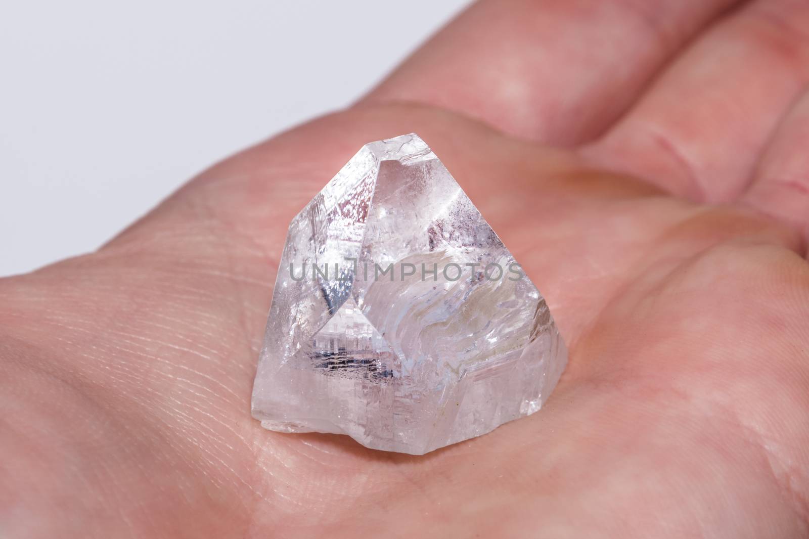 White clear crystal diamond gemstone gem jewel mineral precious by MXW_Stock