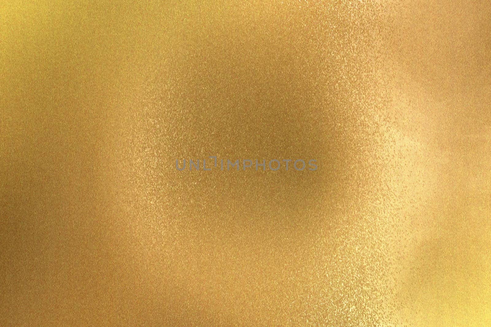 Refraction on gold metal wall texture, abstract background