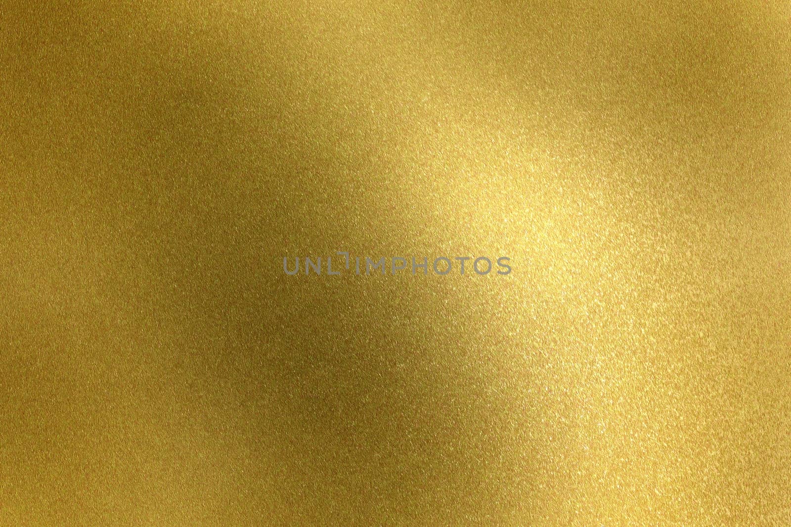 Refraction on gold metal wall texture, abstract background