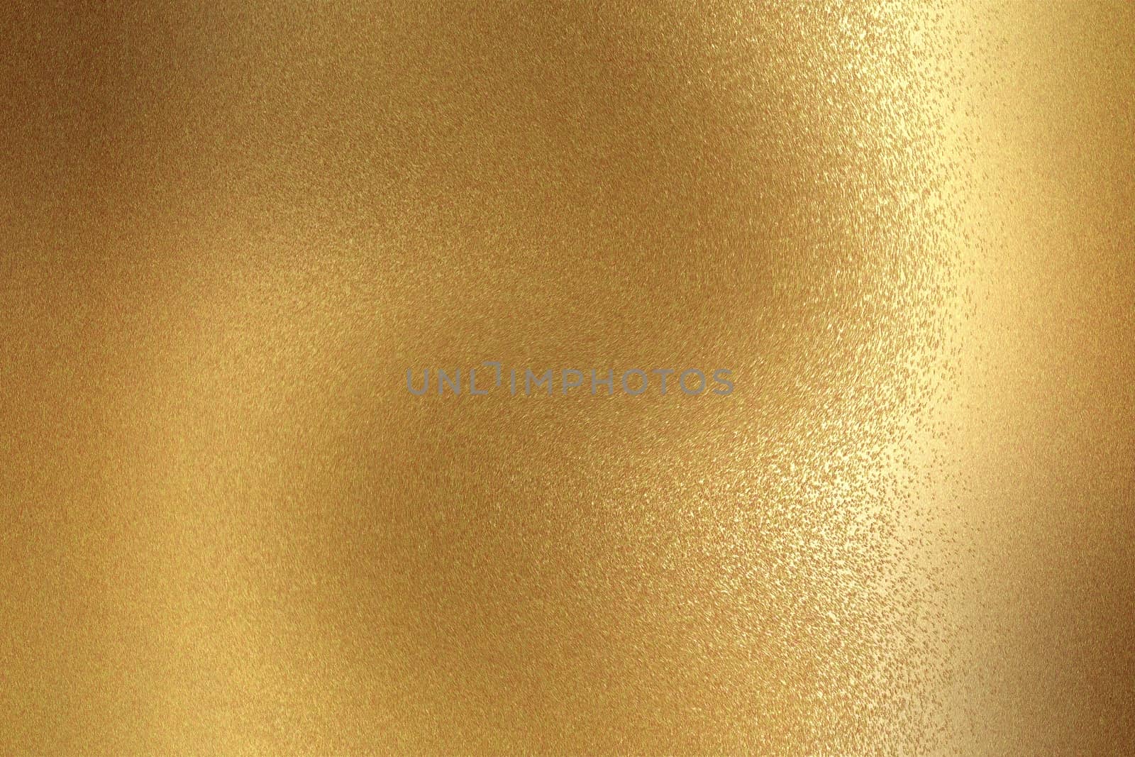Refraction on gold metal wall texture, abstract background
