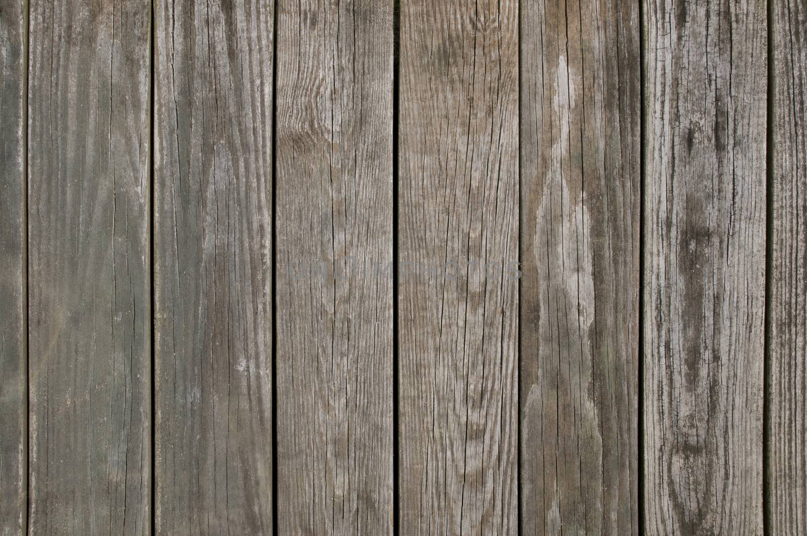 Weathered wooden planking background texture
