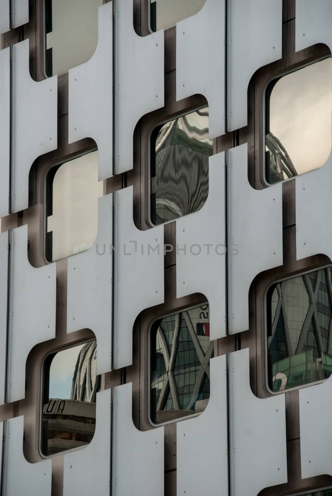 Noble metal and mirror glass frontage storefront by MXW_Stock