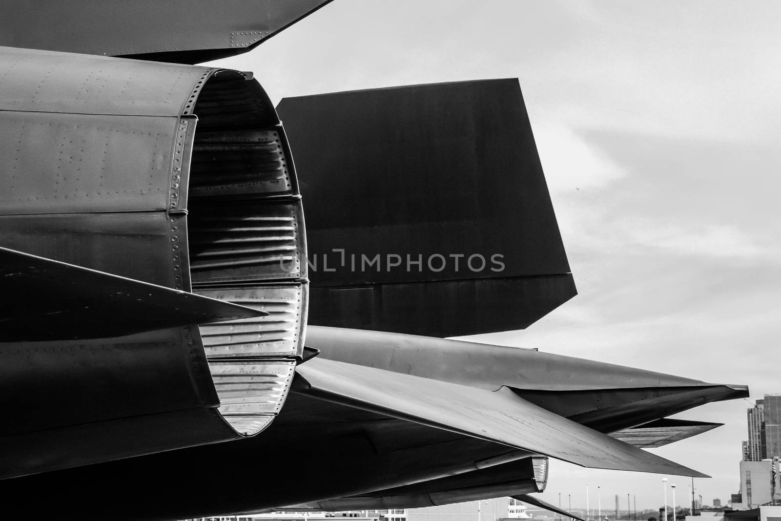 Extreme powerful jet engine turbo engine turbine black white