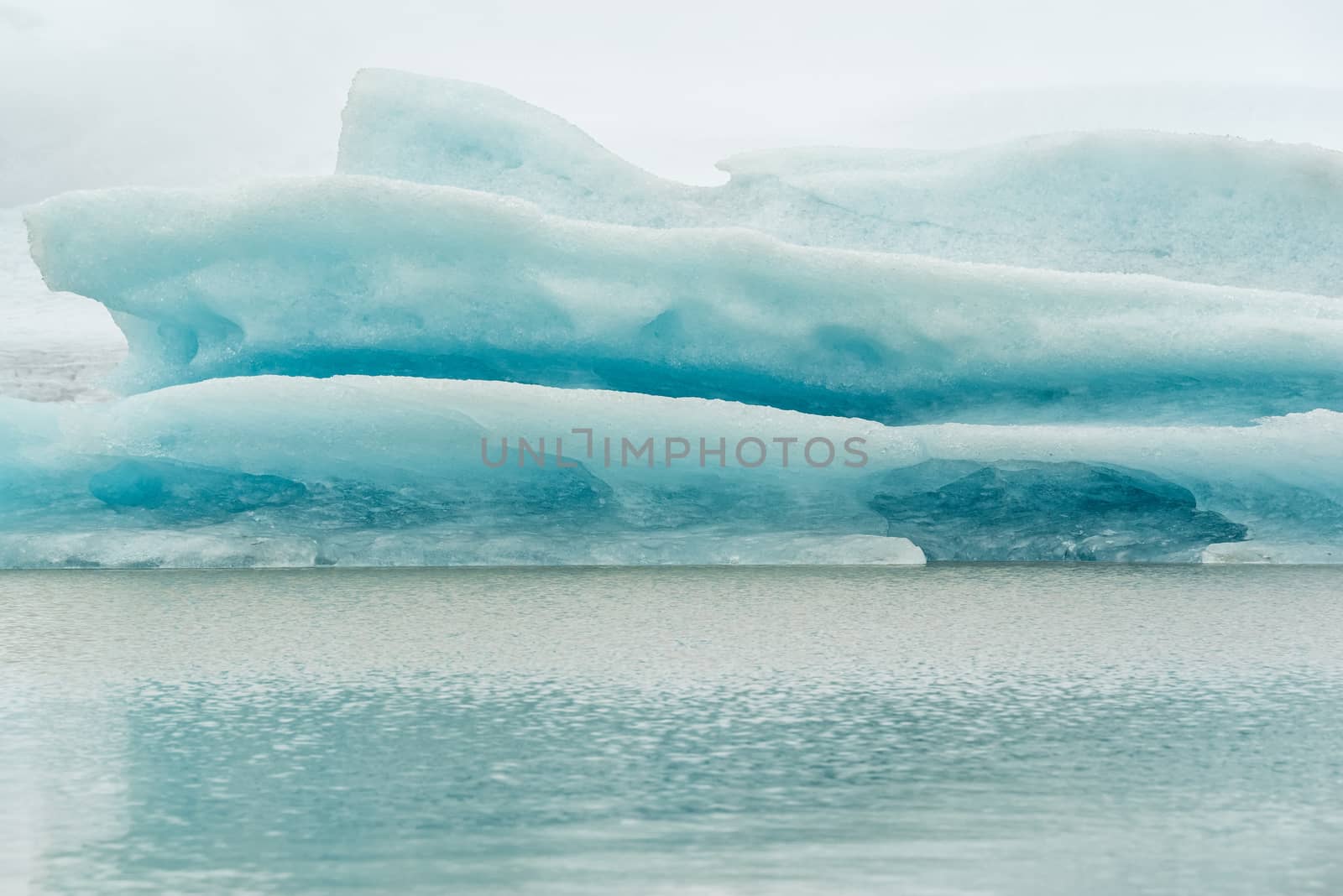 Closeup of iceberg in Fjallsarlon glacier lagoon, Iceland by LuigiMorbidelli