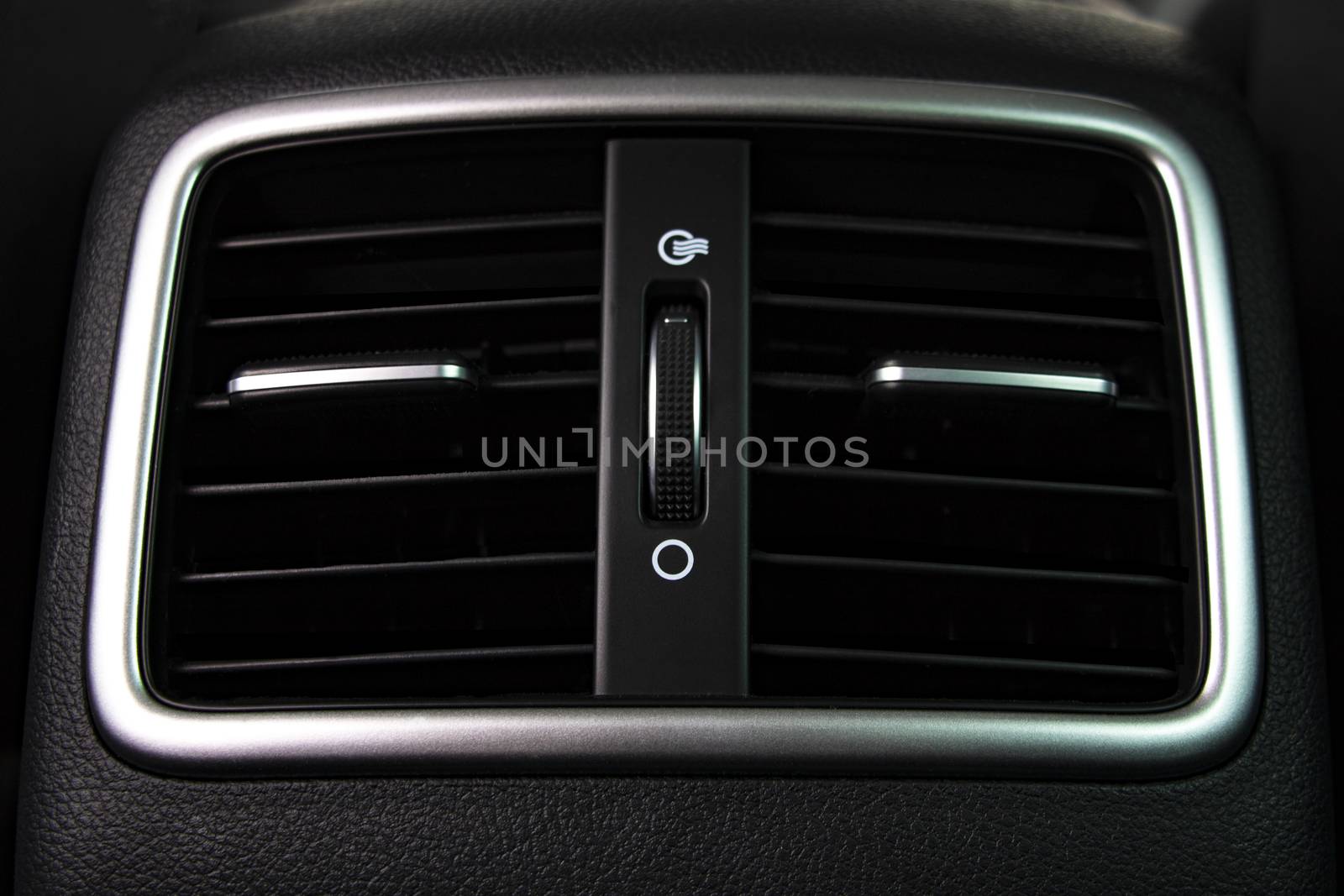 Interior of a modern car, car air conditioning