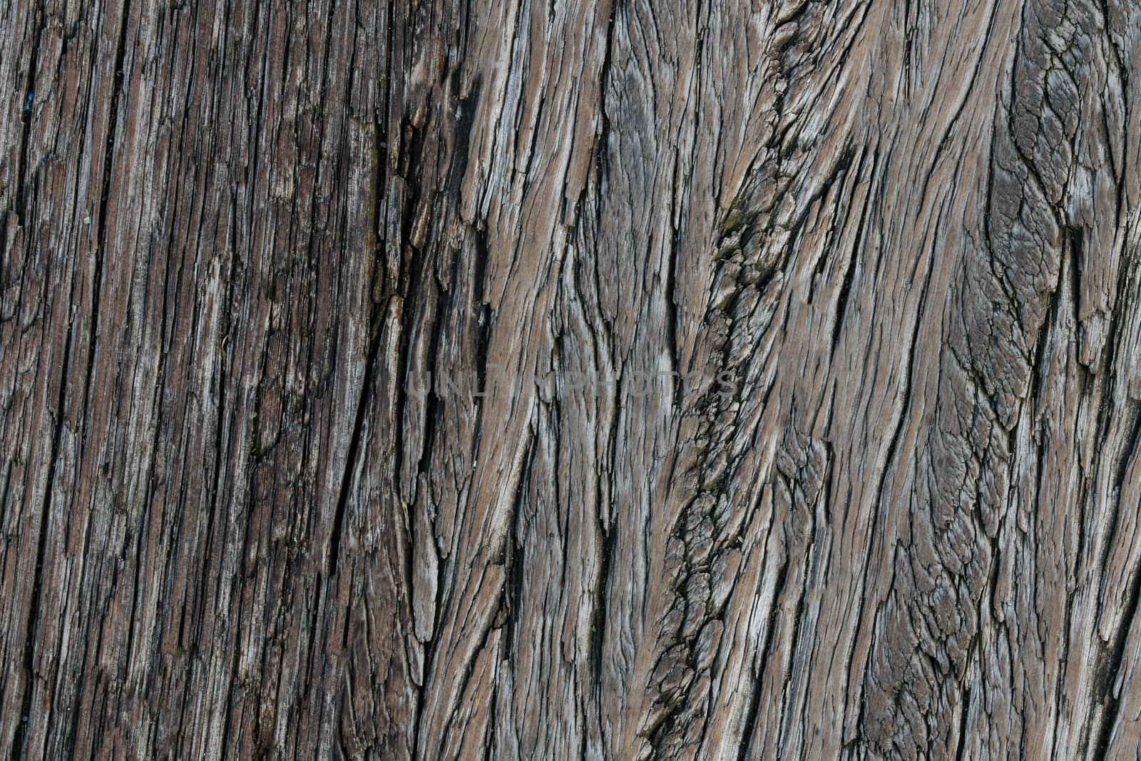 Top view of the wooden floor above the sea in the port. Close up vintage timber flooring. by kip02kas