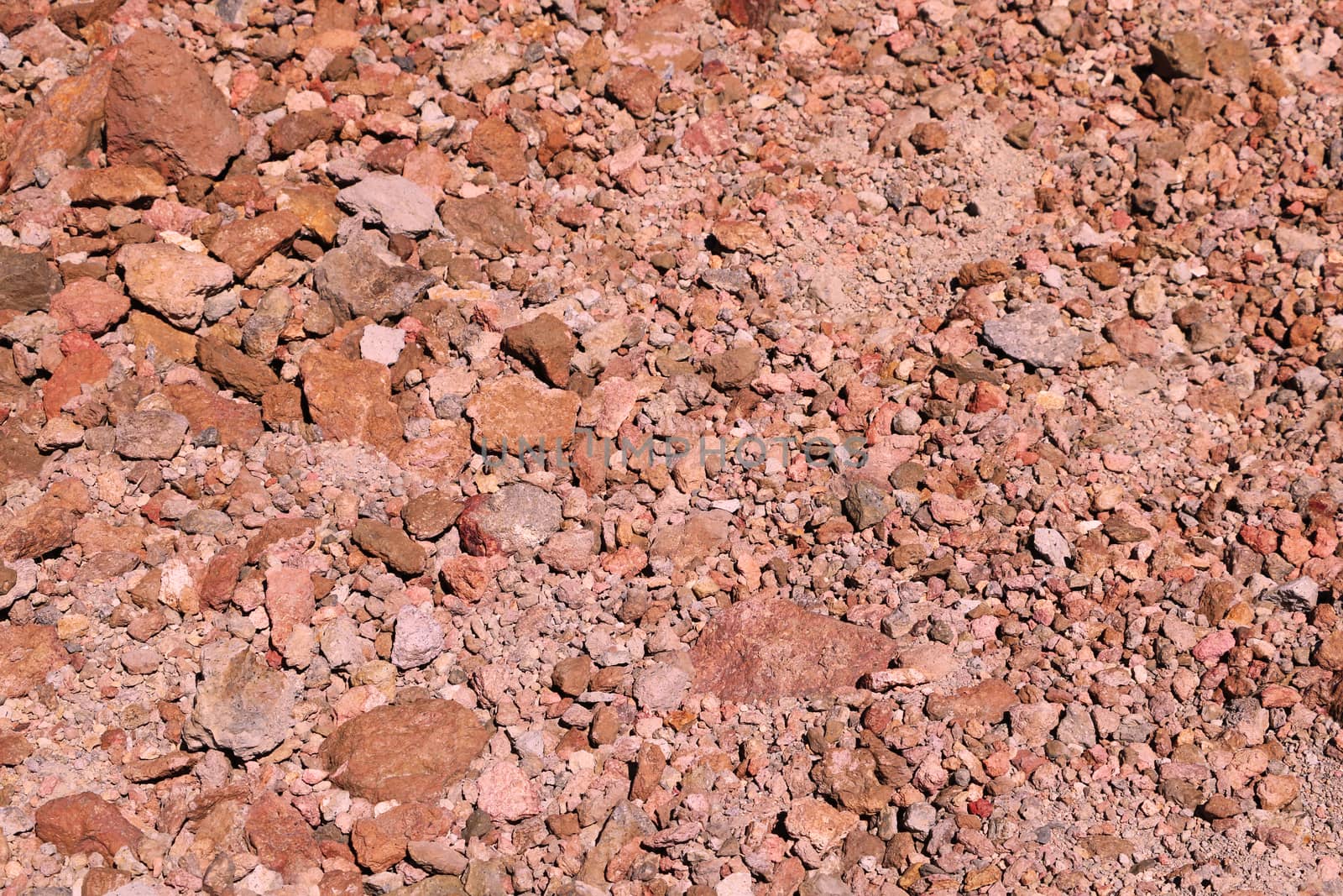 view of bright red earth, background, texture