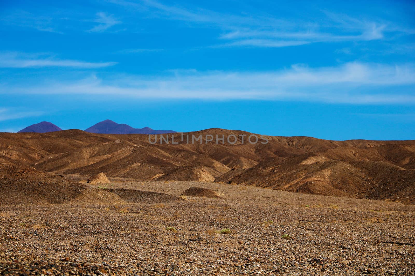 Famous view over Death Valley National Park, USA as seen from Zabrisky Point