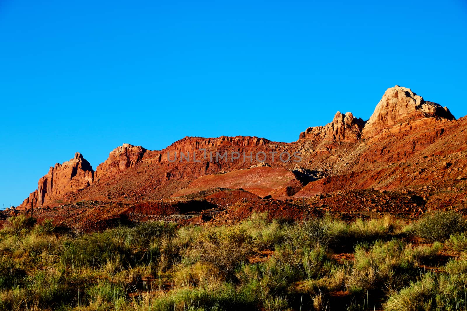 Beautiful view of the amazing sand formations in the famous sunset, Arizona, USA