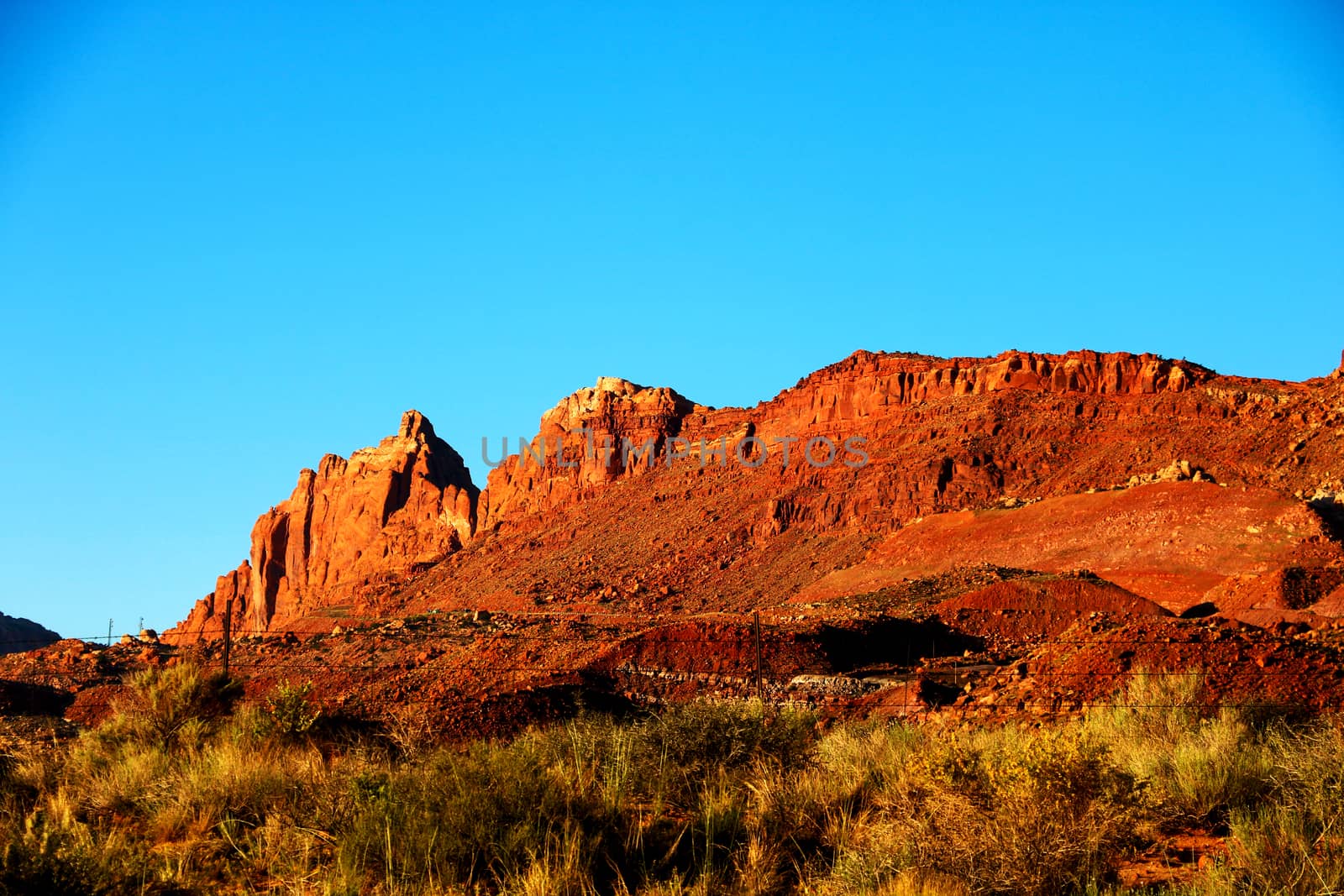 Amazing spring sunset in the Nevada desert , USA. by kip02kas