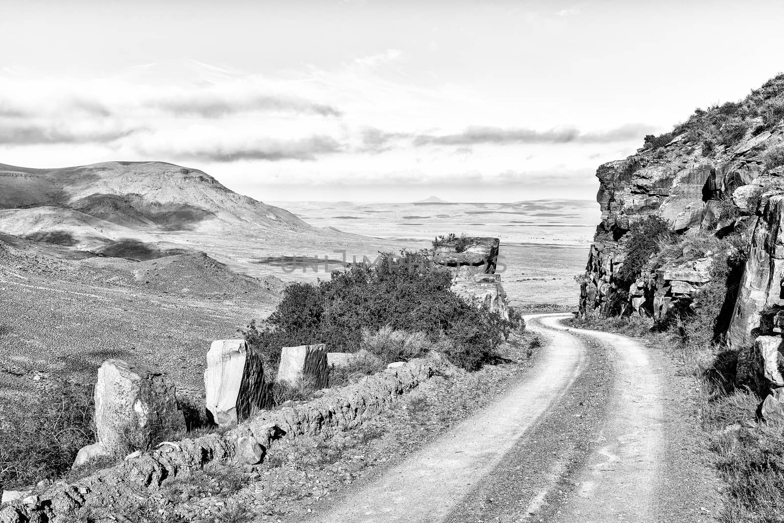 A view of the Gannaga Pass in the Tankwa Karoo of South Africa