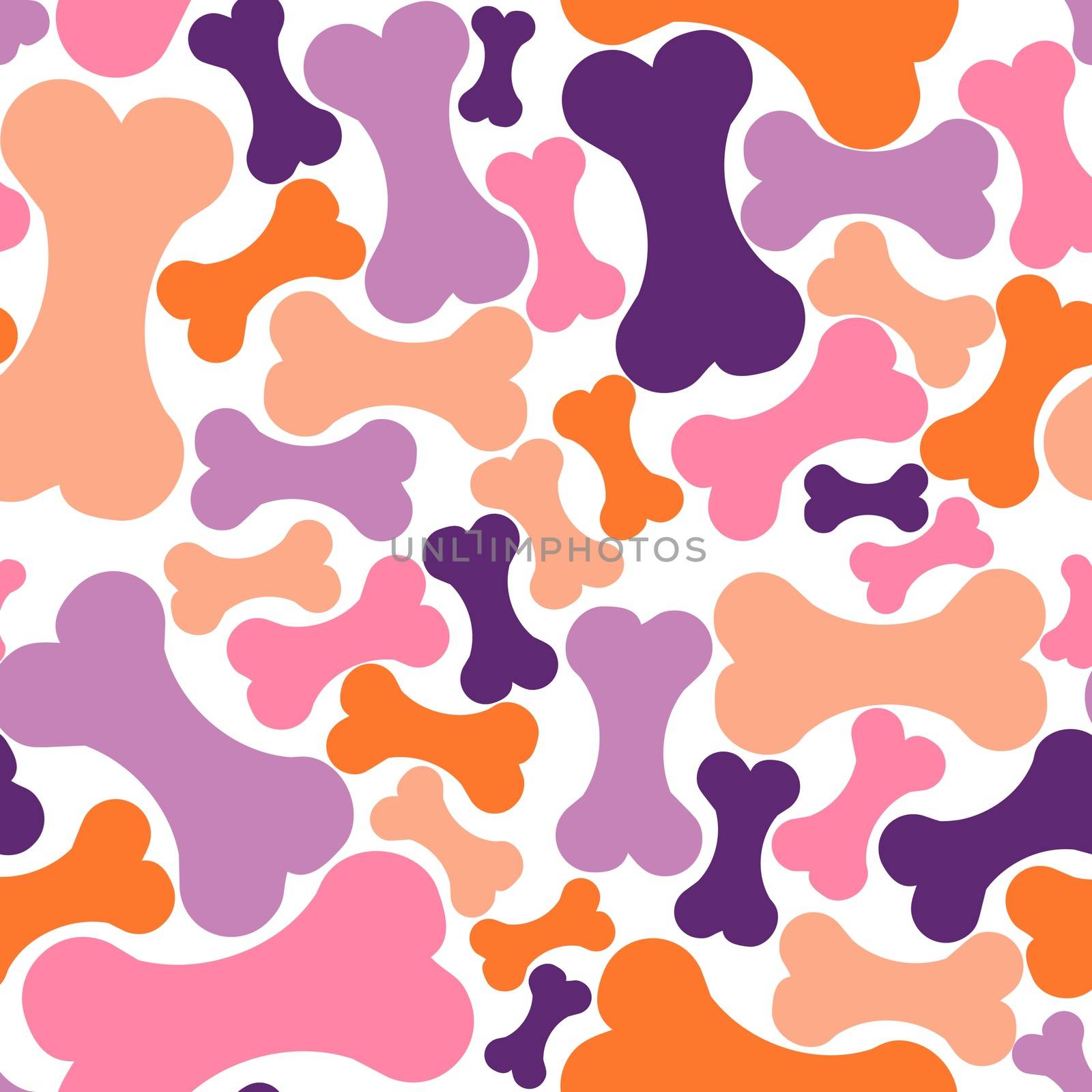 Cute Pattern tile of a doggy treat