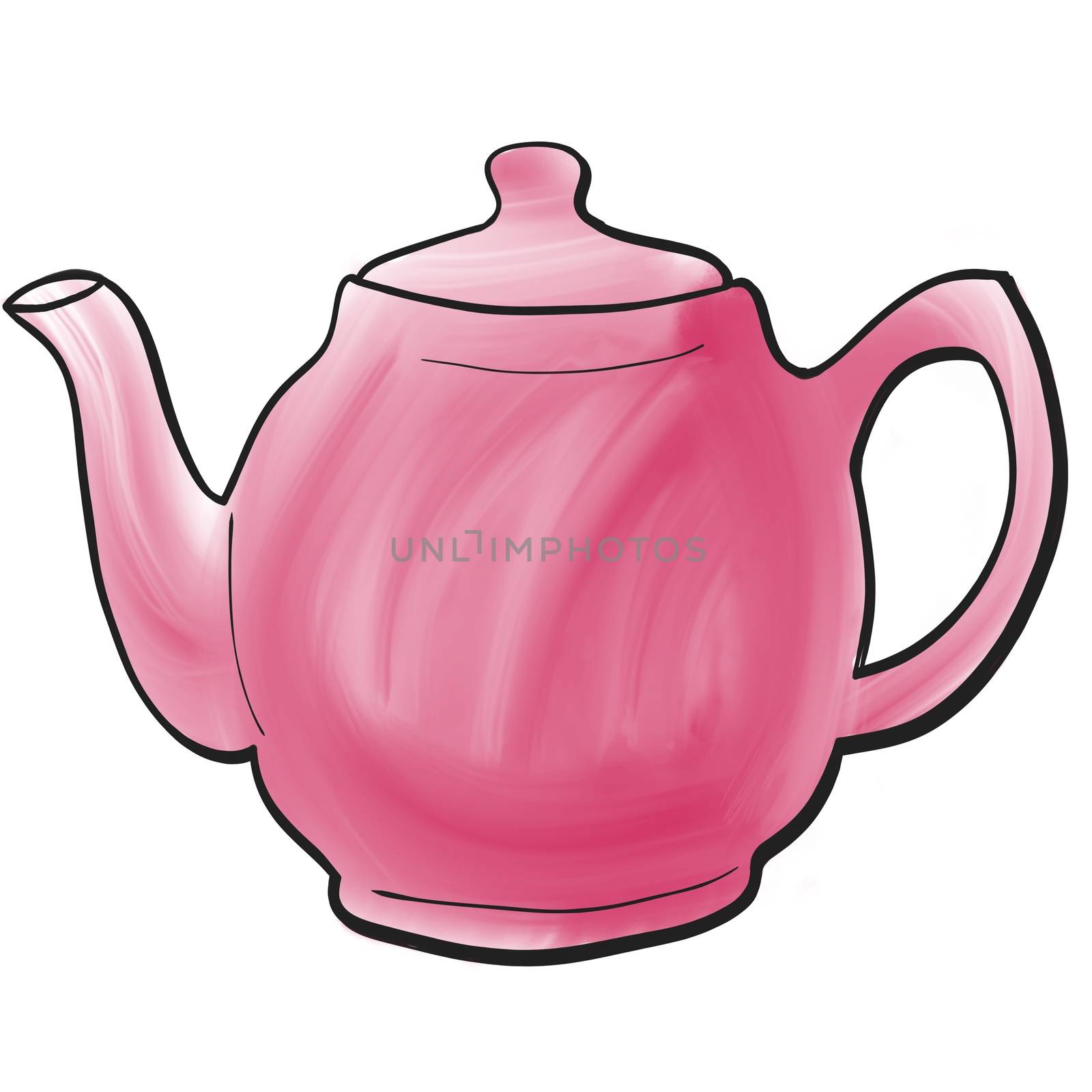 pretty coloured teapots