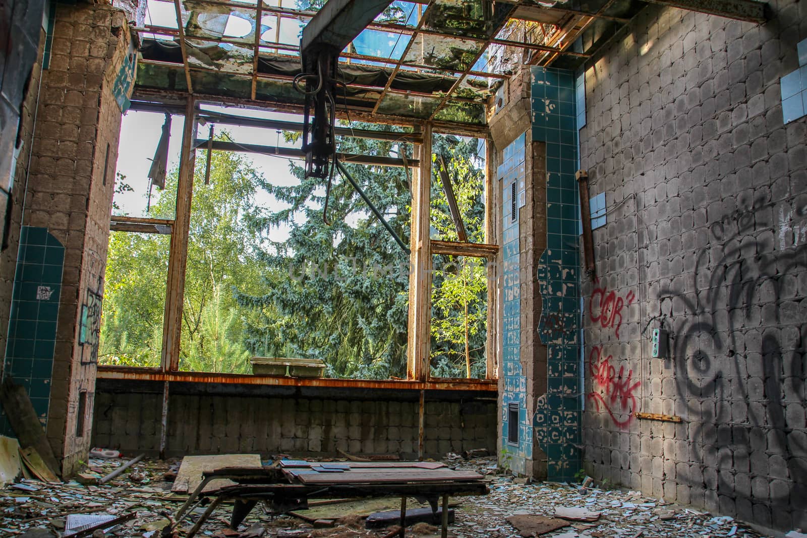 Ruins of Beelitz-Heilstätten Lost place Berlin Brandenburg;