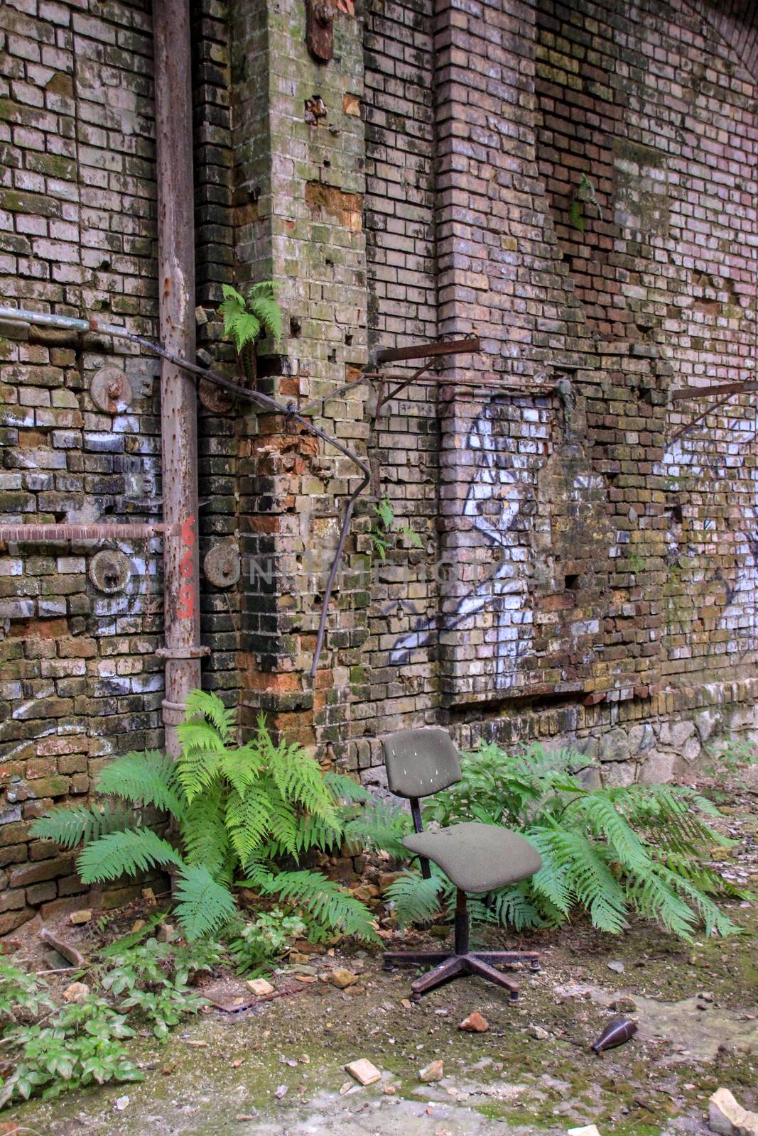 Lost Place garage of railway