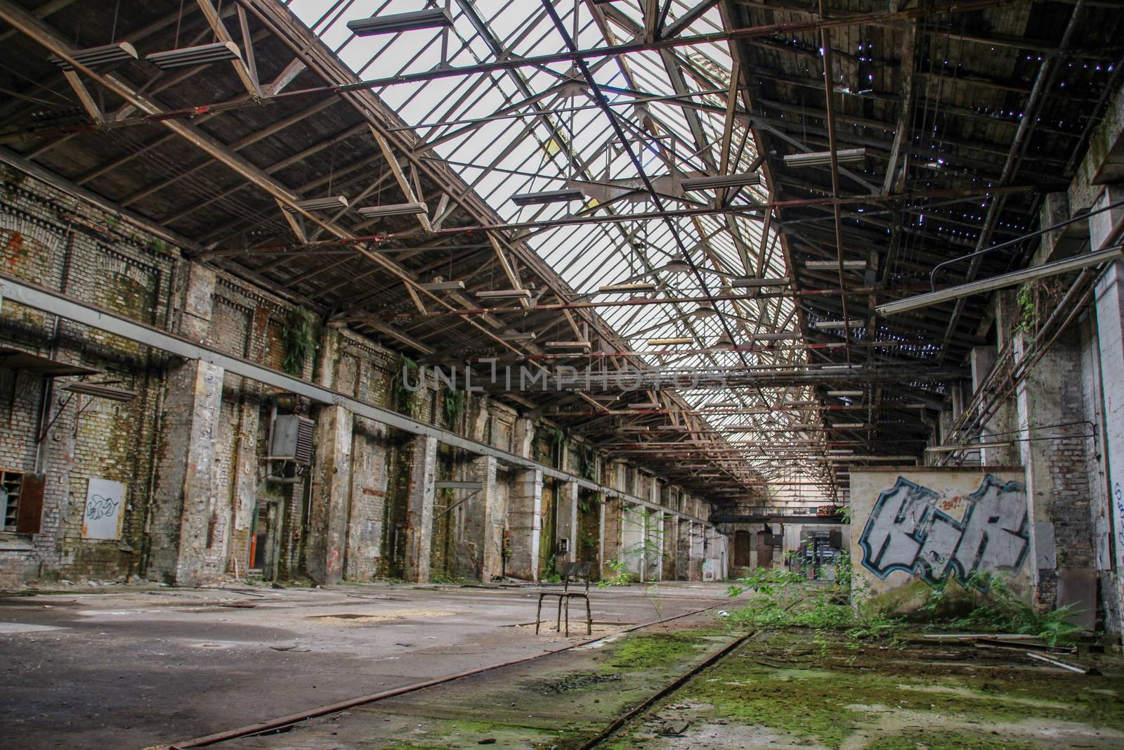 Lost Place garage of railway
